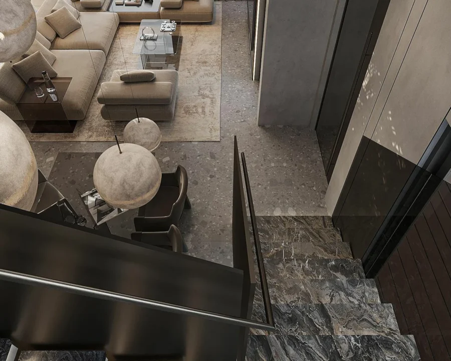 Terrazzo Stair House by Dune Atelier, UAE — Honourable Mention, FRA Awards 2025
